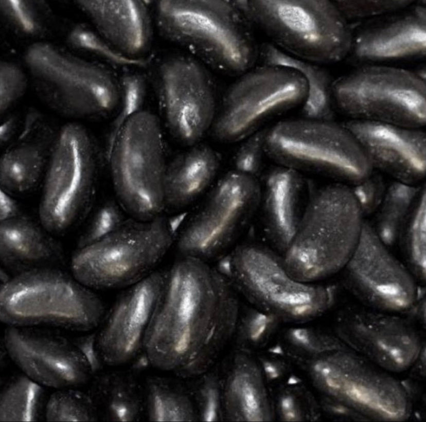 Jelly Beans - Black 1kg Bulk