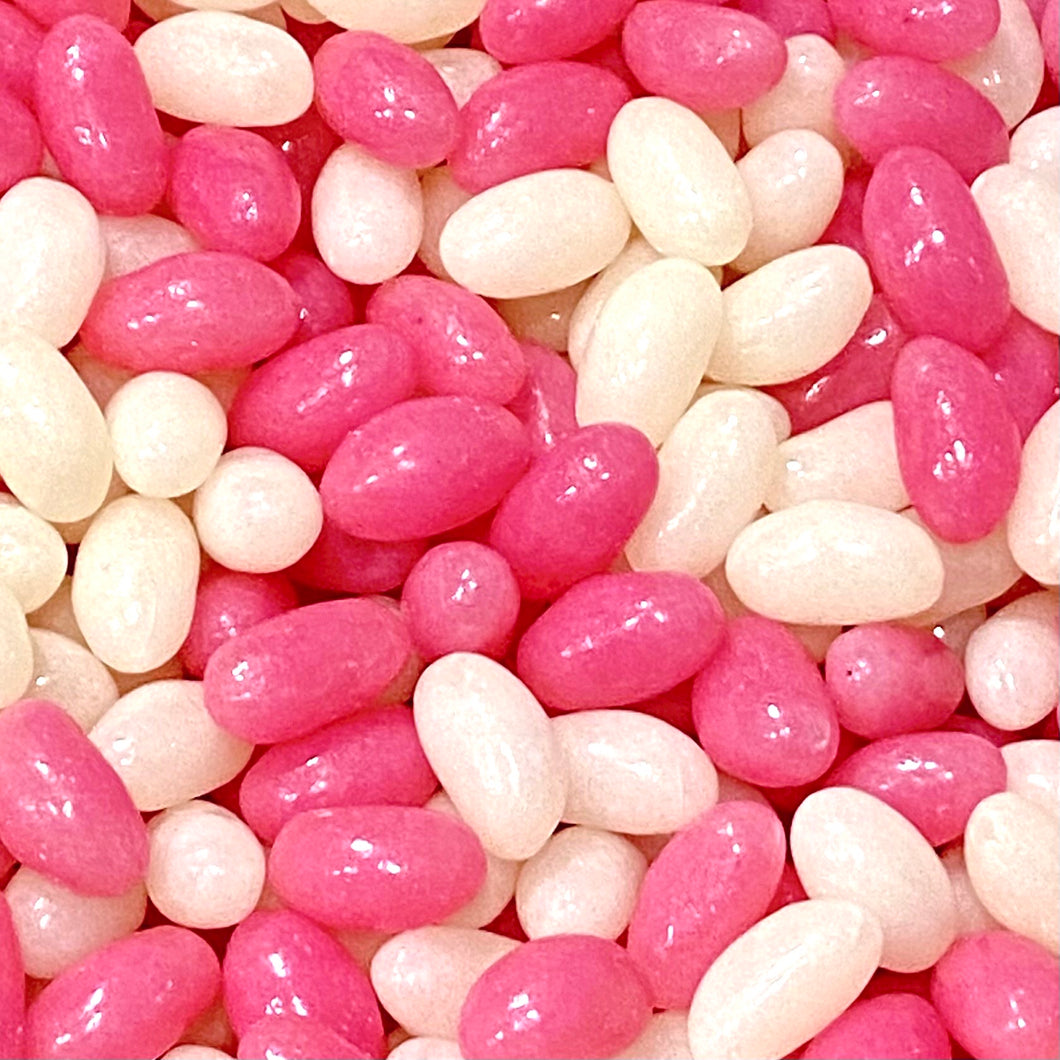 Jelly Beans - Pink and White - Cotton Candy & Vanilla Flavour 180g